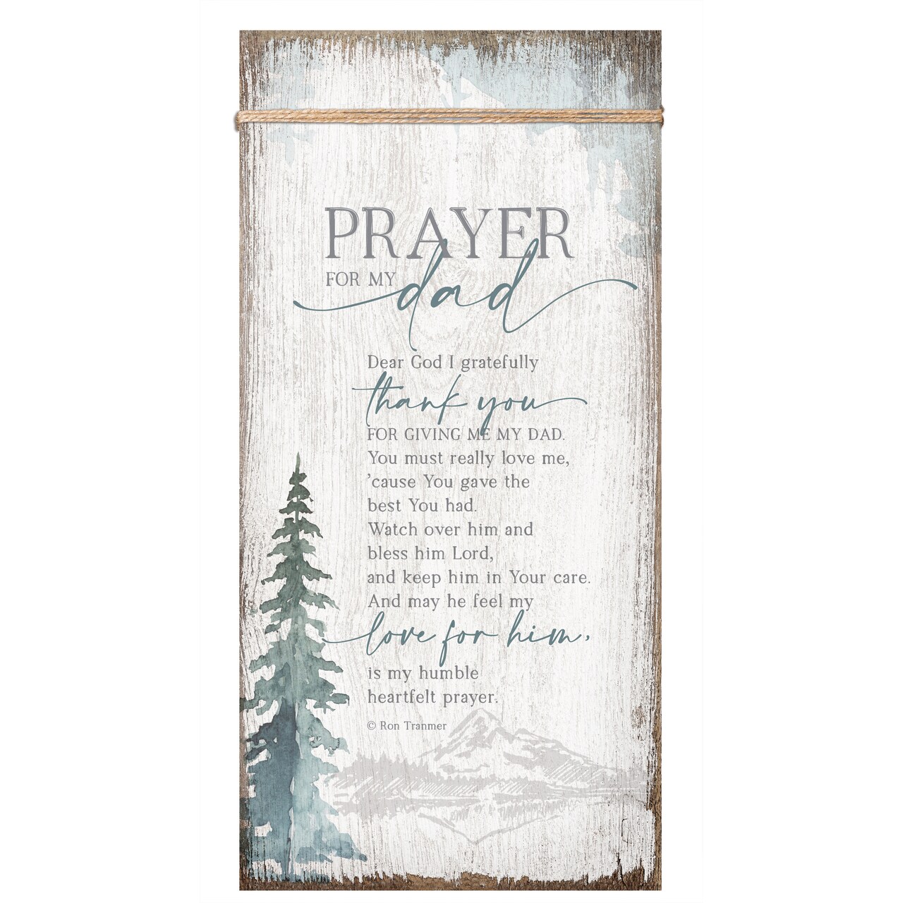 Dexsa Prayer For My Dad Wood Plaque 6 3/4&#x22;x13 5/8&#x22;
